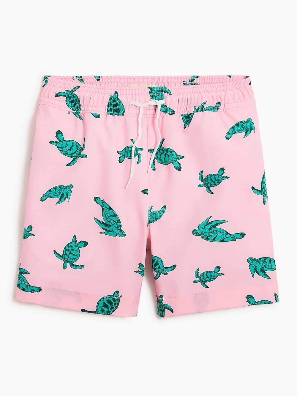 Crewcuts Boys turtles swim trunk sz 16 pink green